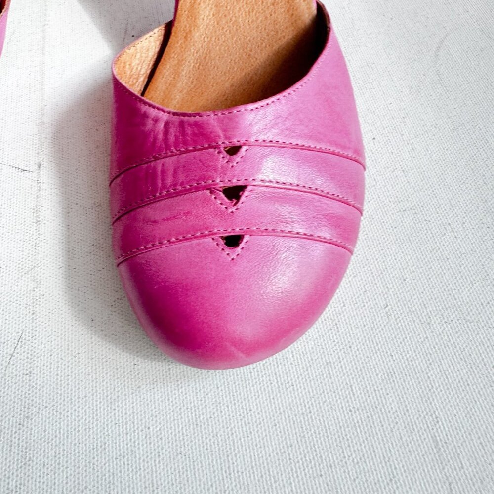 Miz Mooz Barbie Pink Kitten Heel Mary Janes 7 - Picture 4 of 7